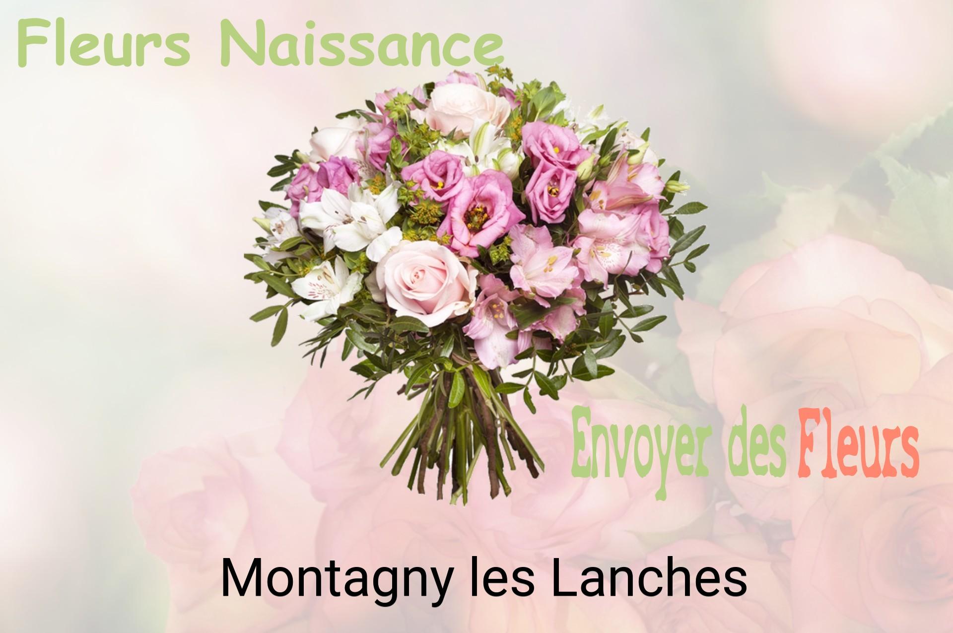 Bouquet de fleurs de naissance livré à Montagny-les-Lanches